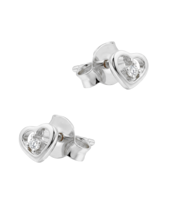 Heart Silver Stud Earring STS-7055